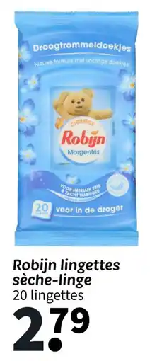 Wibra Robijn lingettes sèche-linge offre
