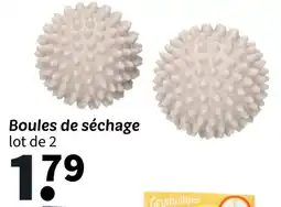 Wibra Boules de séchage offre