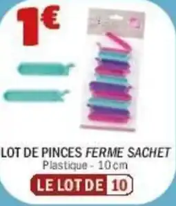 La Foir'Fouille Lot de pinces ferme sachet offre