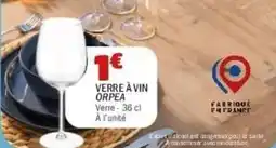 La Foir'Fouille Verre à vin orpea offre