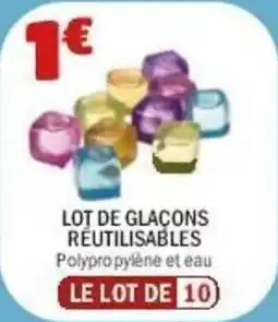 La Foir'Fouille Lot de glaçons reutilisables offre