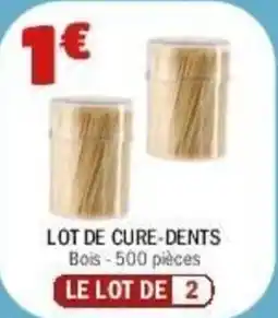 La Foir'Fouille Lot de cure-dents offre