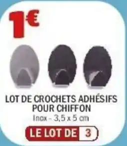 La Foir'Fouille Lot de crochets adhésifs pour chiffon offre