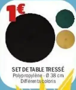 La Foir'Fouille Set de table tressé offre