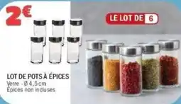 La Foir'Fouille Lot de pots à épices offre