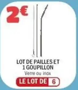 La Foir'Fouille Lot de pailles et 1 goupillon offre