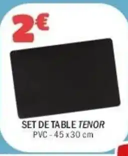La Foir'Fouille Set de table tenor offre