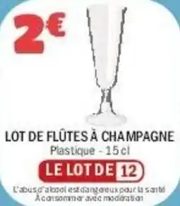 La Foir'Fouille Lot de flutes à champagne offre