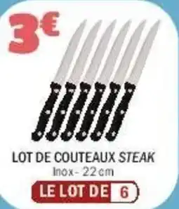 La Foir'Fouille Lot de couteaux steak offre