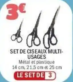 La Foir'Fouille Set de ciseaux multi- usages offre