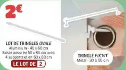 La Foir'Fouille Lot de tringles ovale offre