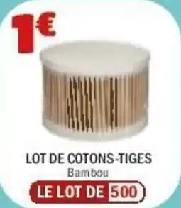 La Foir'Fouille Lot de cotons-tiges offre