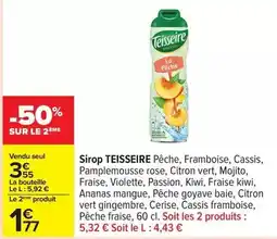 Carrefour Teisseire - sirop offre