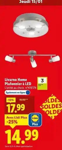 Lidl Livarno - limano home plafonnier a led offre