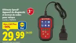 Lidl Ultimate speed - appareil de diagnostic et lectur de codes pour voiture offre