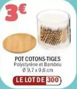 La Foir'Fouille Pot cotons-tiges offre