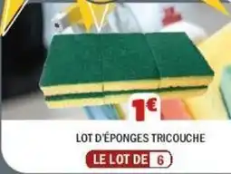 La Foir'Fouille Lot d'éponges tricouche offre