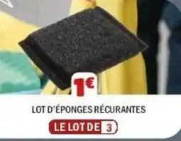 La Foir'Fouille Lot d'éponges récurantes offre