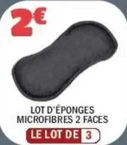 La Foir'Fouille Lot d'éponges microfibres 2 faces offre