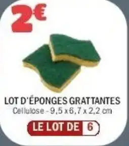 La Foir'Fouille Lot d'éponges grattantes offre