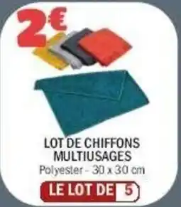 La Foir'Fouille Lot de chiffons multiusages offre