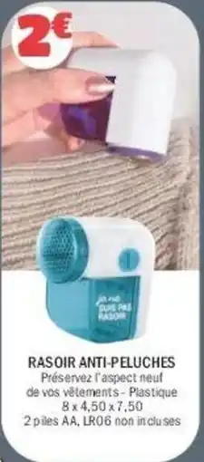 La Foir'Fouille Rasoir anti-peluches offre