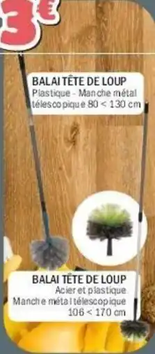 La Foir'Fouille Balai tête de loup offre