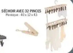 La Foir'Fouille Séchoir avec 32 pinces offre