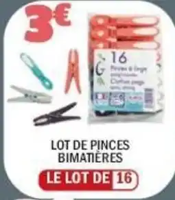 La Foir'Fouille Lot de pinces bimatières offre