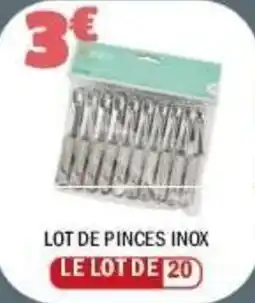La Foir'Fouille Lot de pinces inox offre