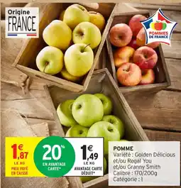 Intermarché Contact Pomme offre