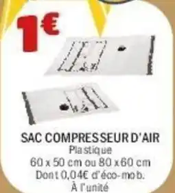La Foir'Fouille Sac compresseur d'air offre