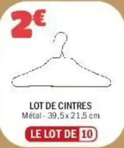 La Foir'Fouille Lot de cintres offre