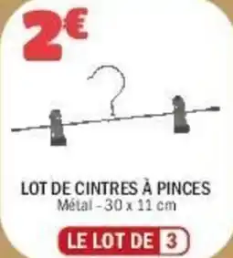La Foir'Fouille Lot de cintres à pinces offre