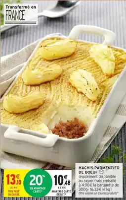 Intermarché Contact Hachis parmentier de boeuf offre