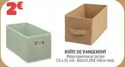 La Foir'Fouille Boîte de rangement offre