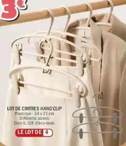 La Foir'Fouille Lot de cintres hang clip offre