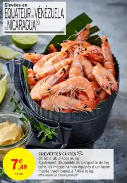 Intermarché Contact Crevettes cuites offre