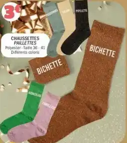 La Foir'Fouille Chaussettes paillettes offre