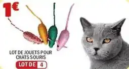 La Foir'Fouille Lot de jouets pour chats souris offre