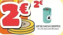 La Foir'Fouille Lot de sacs à crottes offre