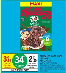 Intermarché Contact Céréales coco pops chocos kellogg's offre