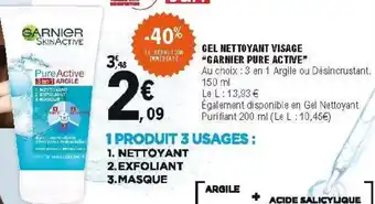E.Leclerc Gel nettoyant visage offre