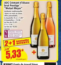 Norma WETZEL MEYER AOC Crémant d'Alsace brut Prestige offre