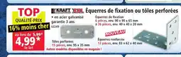 Norma KRAFT XXL Équerres de fixation ou tôles perforées offre
