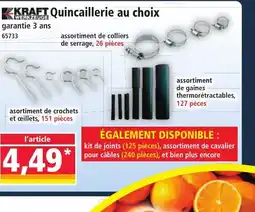 Norma KRAFT Quincaillerie au choix offre