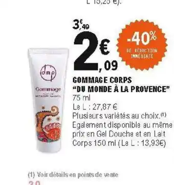 E.Leclerc Commage corps du monde à la provence offre