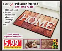 Norma LIFETEX Paillasson imprimé offre