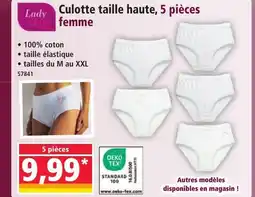 Norma Culotte taille haute, 5 pièces offre