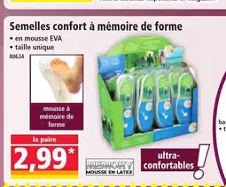 Norma Semelles confort à mémoire de forme offre